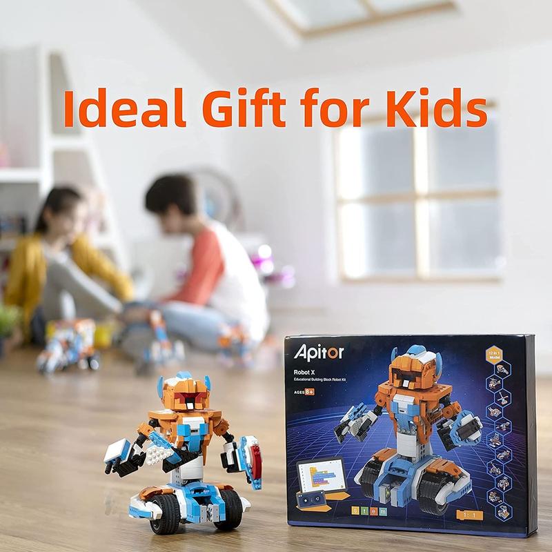 Kit de Robôs Apitor Robot X 12 em 1 - 600 Peças - Robô Educacional